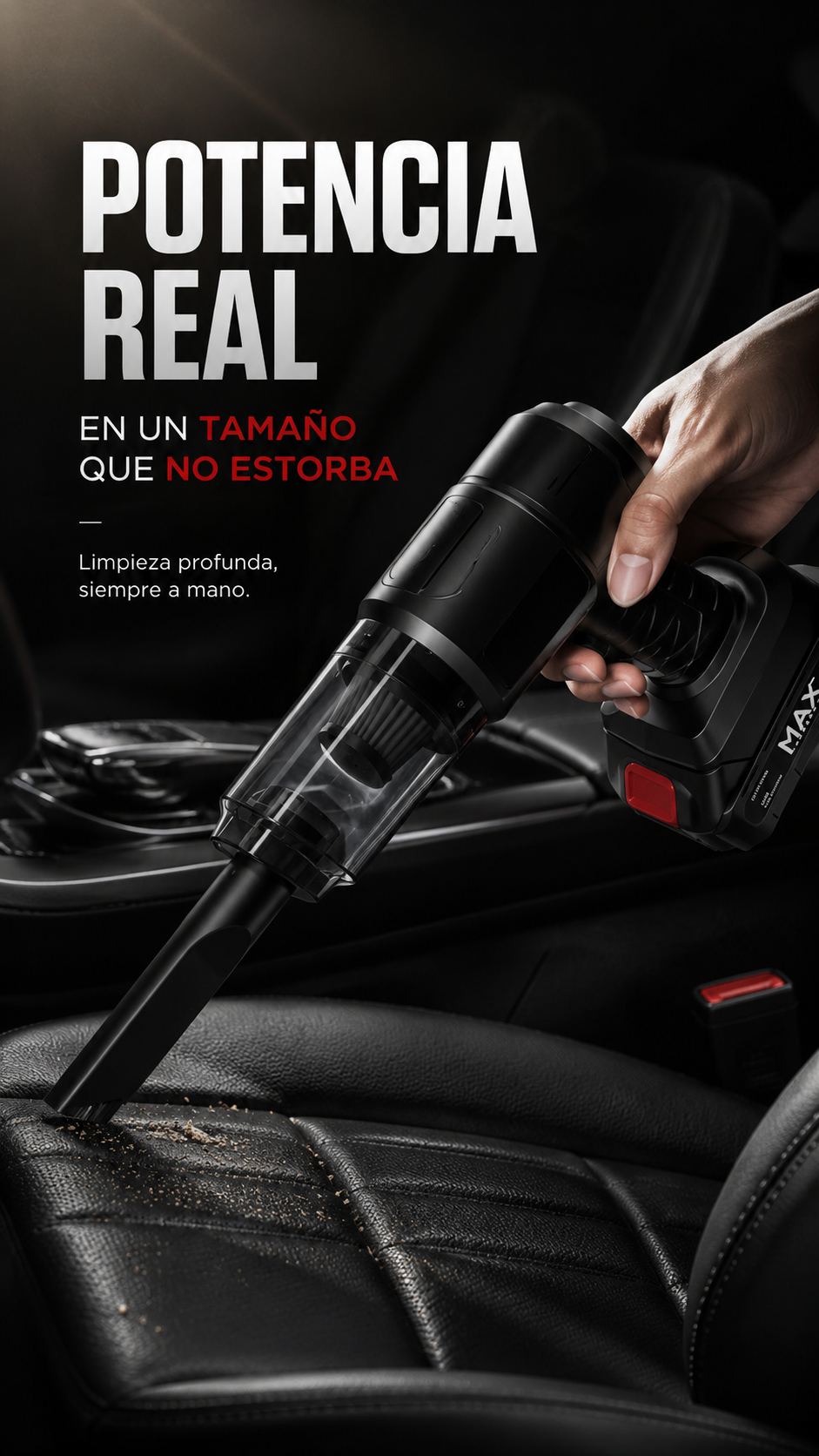 ASPIRADORA DE MANO PORTATIL.