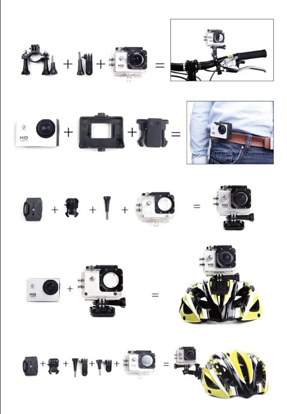 CAMARA MOTO TIPO GOPRO Go pro Graba tus Rutas sin Límites